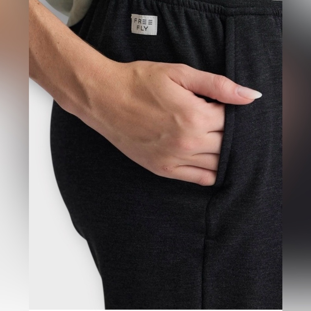 Free Fly Apparel Dark Gray Sweatpants with Drawstring - Picture 2 of 7